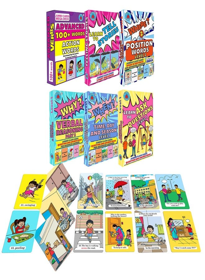 Brainy Bug Resources Flashcards with App-Enabled Audio Feature | Advanced Learners Super Bundle | Audio in Hindi, English, Tamil, Telugu, Punjabi and Kannada | Speak English - Image 1